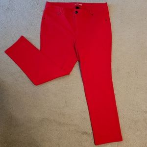 Lane Bryant Plus Size Jegging - Red - Size 18
